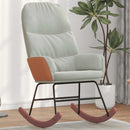 vidaXL világosszürke bársony hintaszék