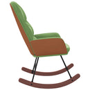 vidaXL világoszöld bársony hintaszék