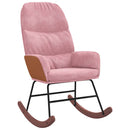 vidaXL rózsaszín bársony hintaszék