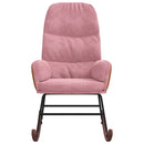 vidaXL rózsaszín bársony hintaszék