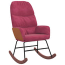 vidaXL bordó bársony hintaszék