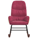 vidaXL bordó bársony hintaszék