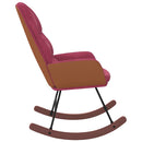 vidaXL bordó bársony hintaszék
