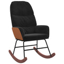 vidaXL fekete bársony hintaszék