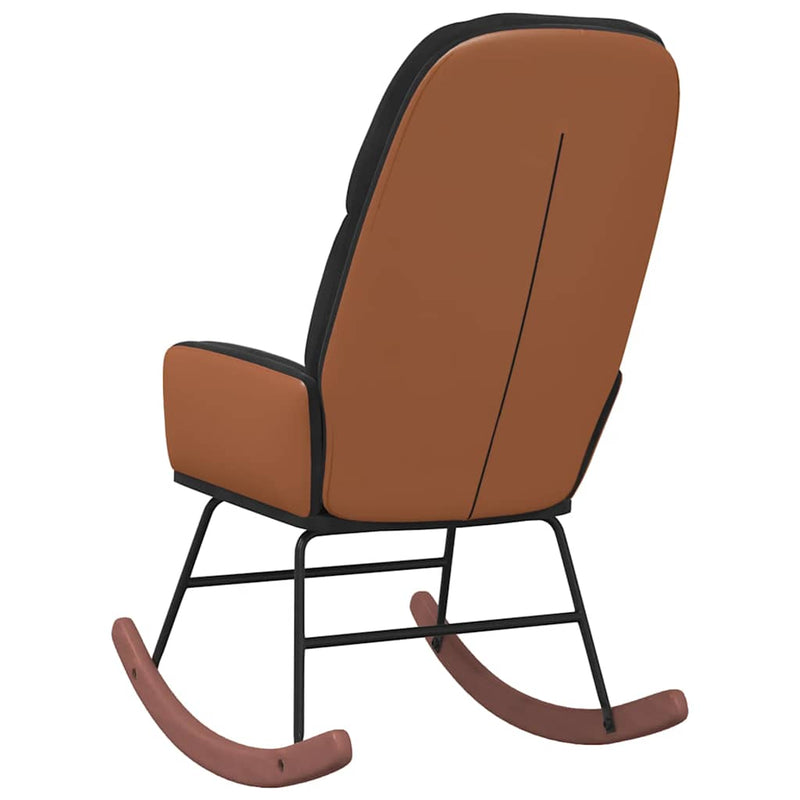 vidaXL fekete bársony hintaszék