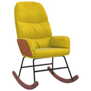 vidaXL sárga bársony hintaszék
