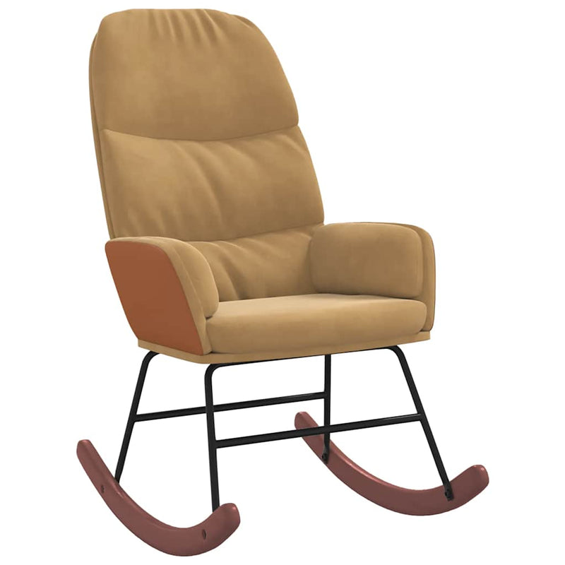 vidaXL barna bársony hintaszék