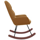 vidaXL barna bársony hintaszék