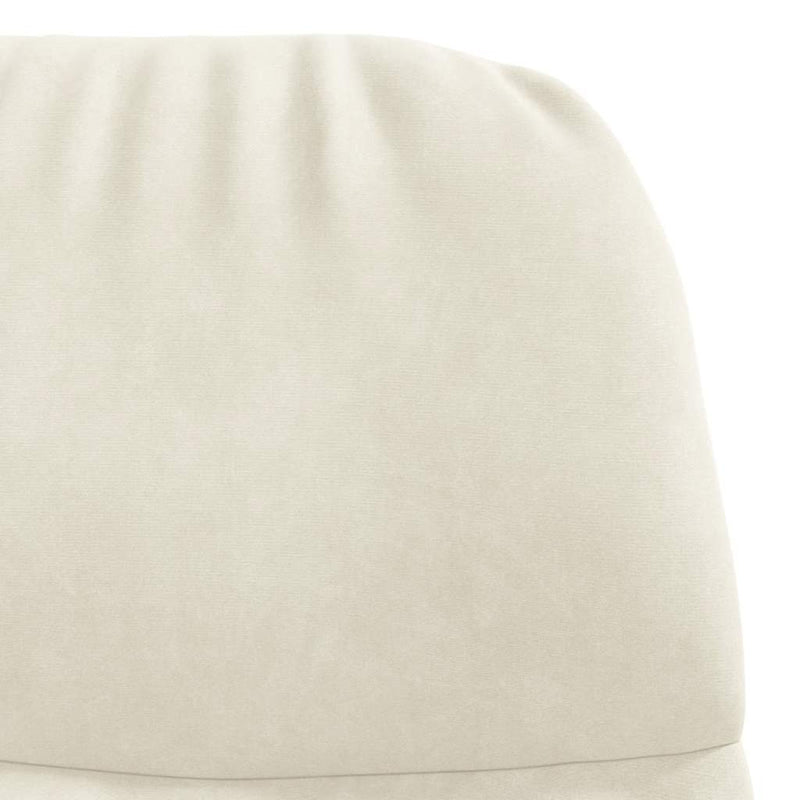 vidaXL krémfehér bársony hintaszék