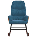 vidaXL kék bársony hintaszék