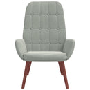 vidaXL világosszürke bársony pihenőszék