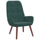 vidaXL sötétzöld bársony pihenőfotel