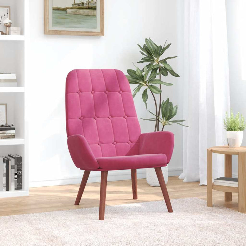 vidaXL bordó bársony pihenőfotel