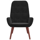 vidaXL fekete bársony pihenőszék