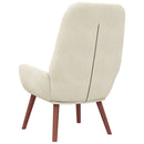 vidaXL krémfehér bársony pihenőfotel