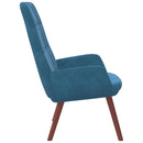 vidaXL kék bársony pihenőfotel