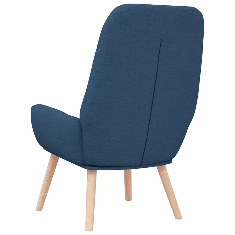 vidaXL kék szövet pihenőfotel