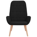 vidaXL fekete szövet pihenőfotel