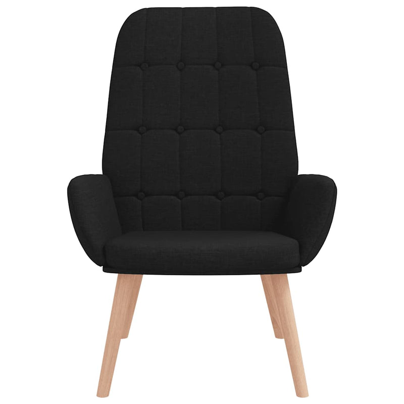 vidaXL fekete szövet pihenőfotel