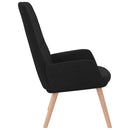 vidaXL fekete szövet pihenőfotel