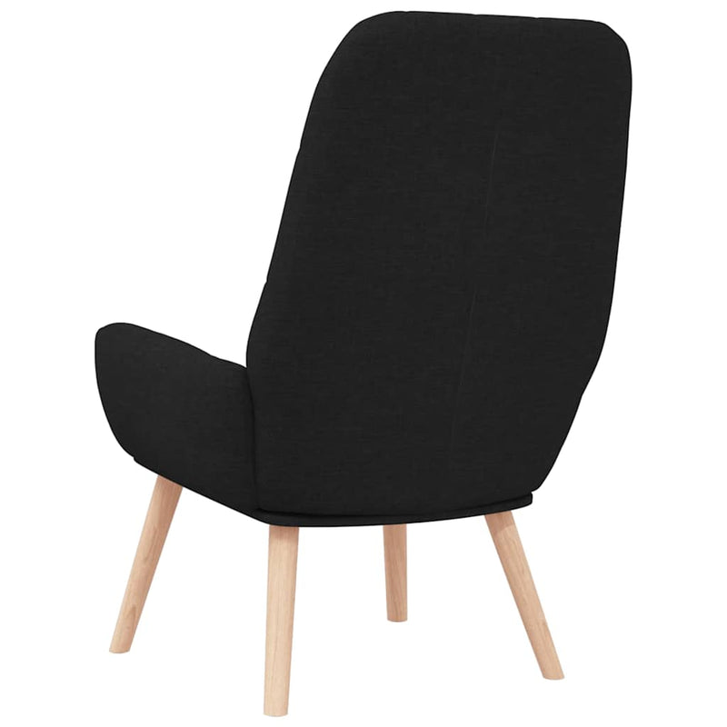 vidaXL fekete szövet pihenőfotel