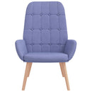 vidaXL farmer kék szövet pihenőfotel