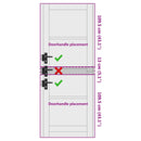 vidaXL Belső Ajtó Üveggel ORKDAL Barna 78 x 232 cm