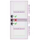 vidaXL Belső Ajtó Üveggel ORKDAL Barna 83 x 202 cm