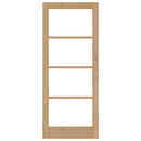 vidaXL Belső Ajtó Üveggel ORKDAL Barna 83 x 202 cm