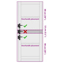 vidaXL Belső Ajtó Üveggel ORKDAL Barna 83 x 211 cm