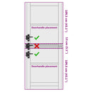 vidaXL Belső Ajtó Üveggel ORKDAL Barna 83 x 232 cm