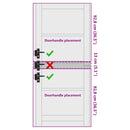 vidaXL Belső Ajtó Üveggel ORKDAL Barna 86 x 198.5 cm