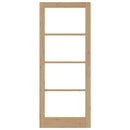 vidaXL Belső Ajtó Üveggel ORKDAL Barna 86 x 211 cm