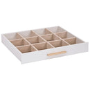 vidaXL ékszerdoboz 3 rétegű fehér 23x20,5x14 cm 23x20,5x14 cm