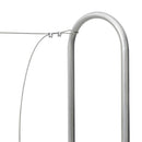 vidaXL horganyzott acél tűzifatároló 100x25x150 cm