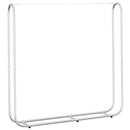 vidaXL horganyzott acél tűzifatároló 150x25x150 cm