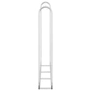 vidaXL horganyzott acél tűzifatároló 200x25x150 cm