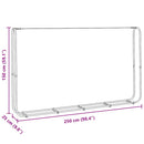 vidaXL horganyzott acél tűzifatároló 250x25x150 cm