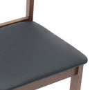 vidaXL 2 db barna tömörfa gumiból készült étkezőszékek párnákkal