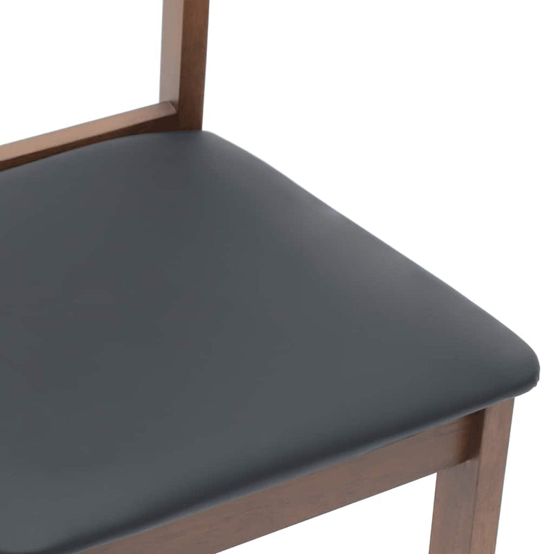 vidaXL 2 db barna tömörfa gumiból készült étkezőszékek párnákkal