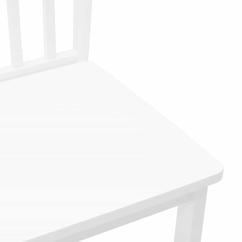 vidaXL 2 db fehér tömörfa gumiból készült étkezőszékek