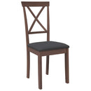 vidaXL 2 db barna tömörfa gumiból készült étkezőszékek párnákkal