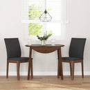 vidaXL 2 db barna tömörfa gumiból készült étkezőszékek párnákkal