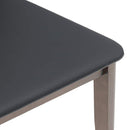 vidaXL 2 db barna tömörfa gumiból készült étkezőszékek párnákkal