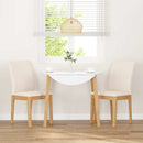 vidaXL 2 db tömörfa gumiból készült étkezőszékek párnákkal