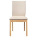 vidaXL 2 db tömörfa gumiból készült étkezőszékek párnákkal