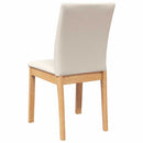 vidaXL 2 db tömörfa gumiból készült étkezőszékek párnákkal