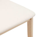 vidaXL 2 db tömörfa gumiból készült étkezőszékek párnákkal