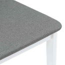 vidaXL 2 db fehér tömörfa gumiból készült étkezőszékek párnákkal