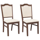 vidaXL 2 db barna tömörfa gumiból készült étkezőszékek párnákkal